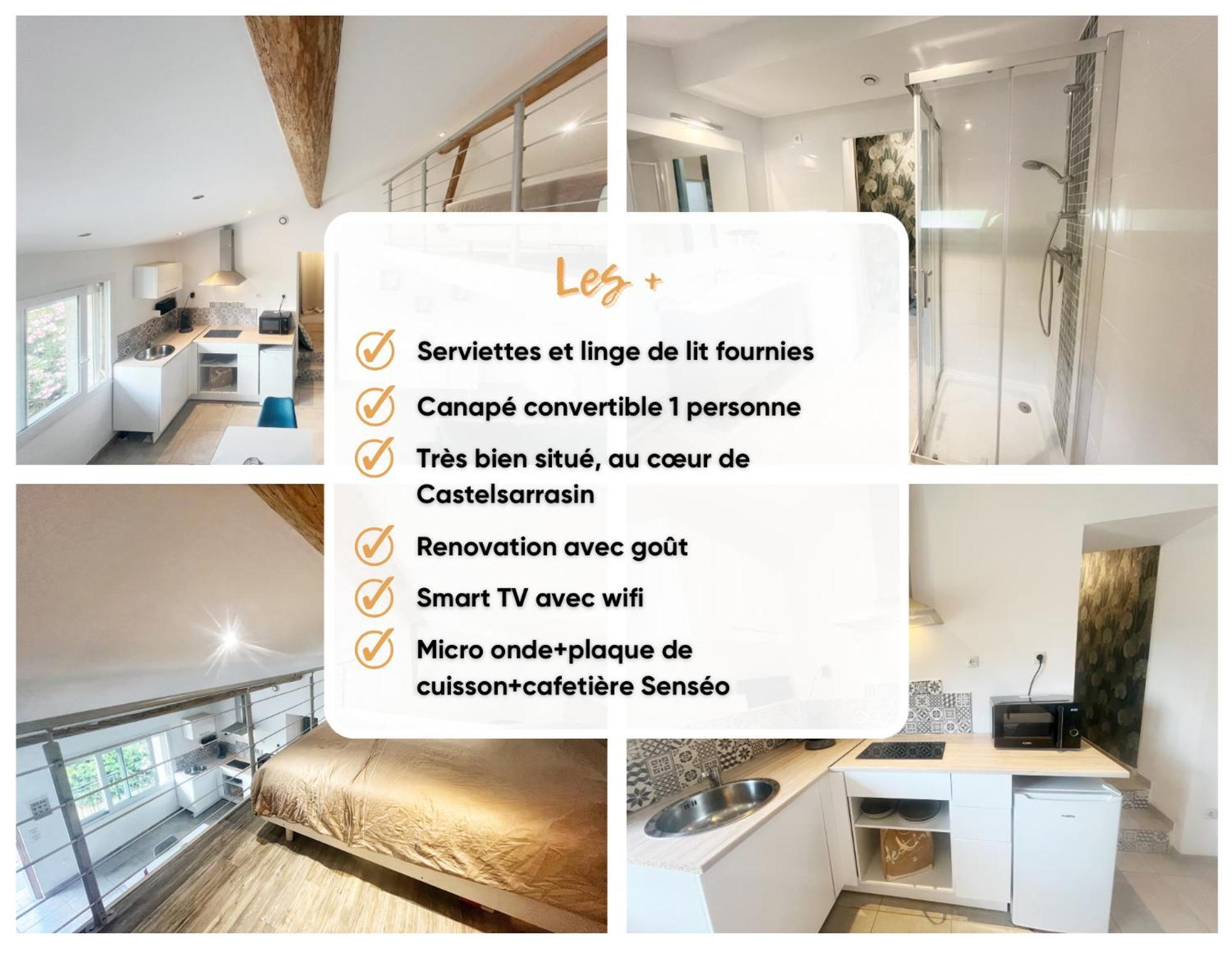 A Deux Pas Des Peniches Apartment Castelsarrasin Exterior foto